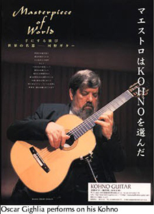 Alerio Diaz plays a Kohno Guitar